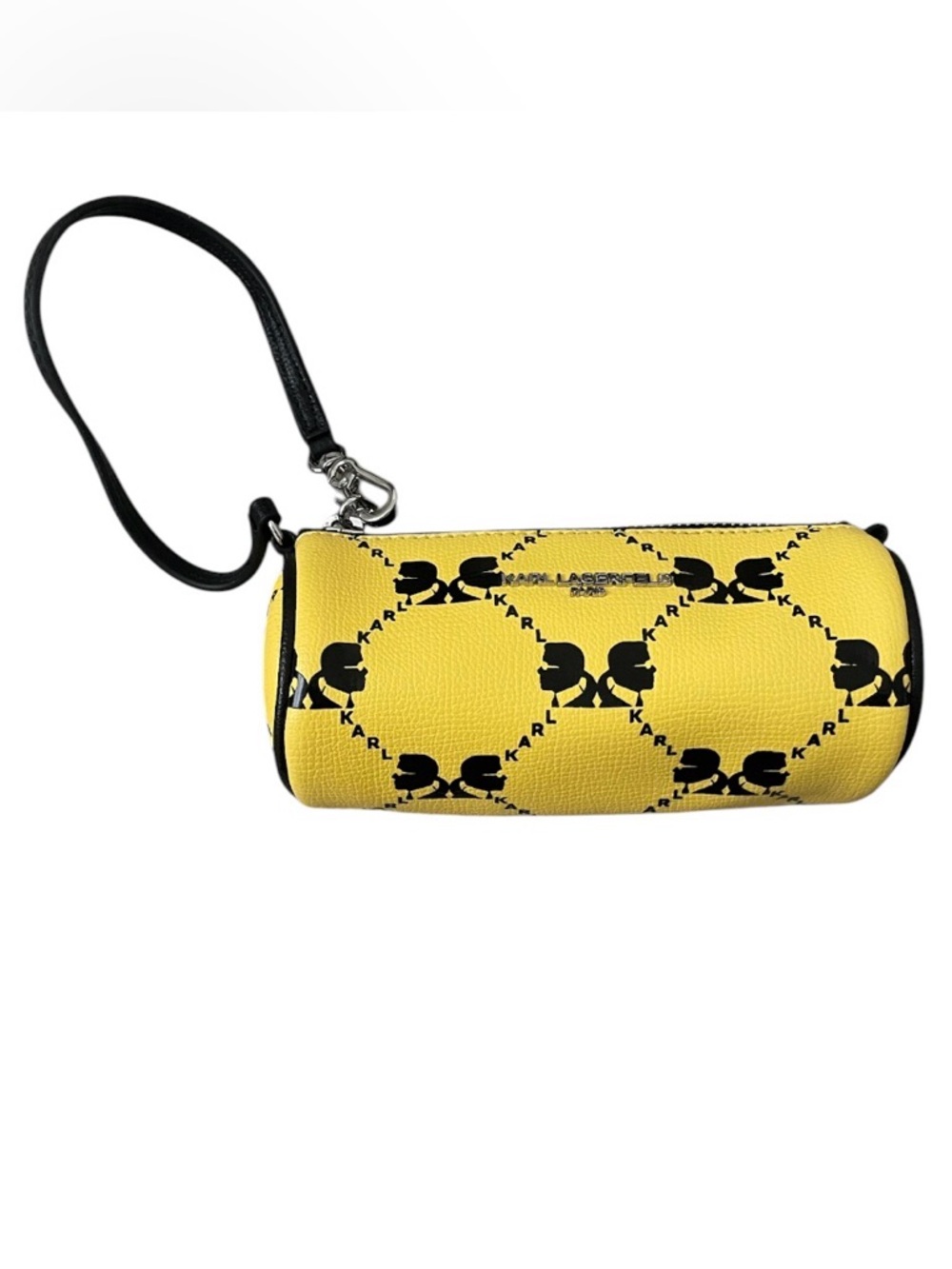 KARL LAGERFELD ADELE MINI BARREL BAG - Yellow & Black - new without tags